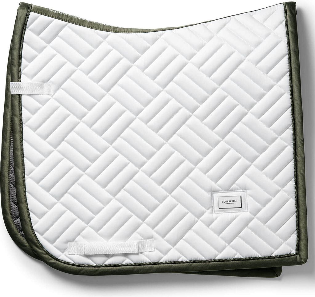 Equestrian Stockholm Dressurschabracke Modern White Striking Valley Schabracke Dressur White Striking Valley Full