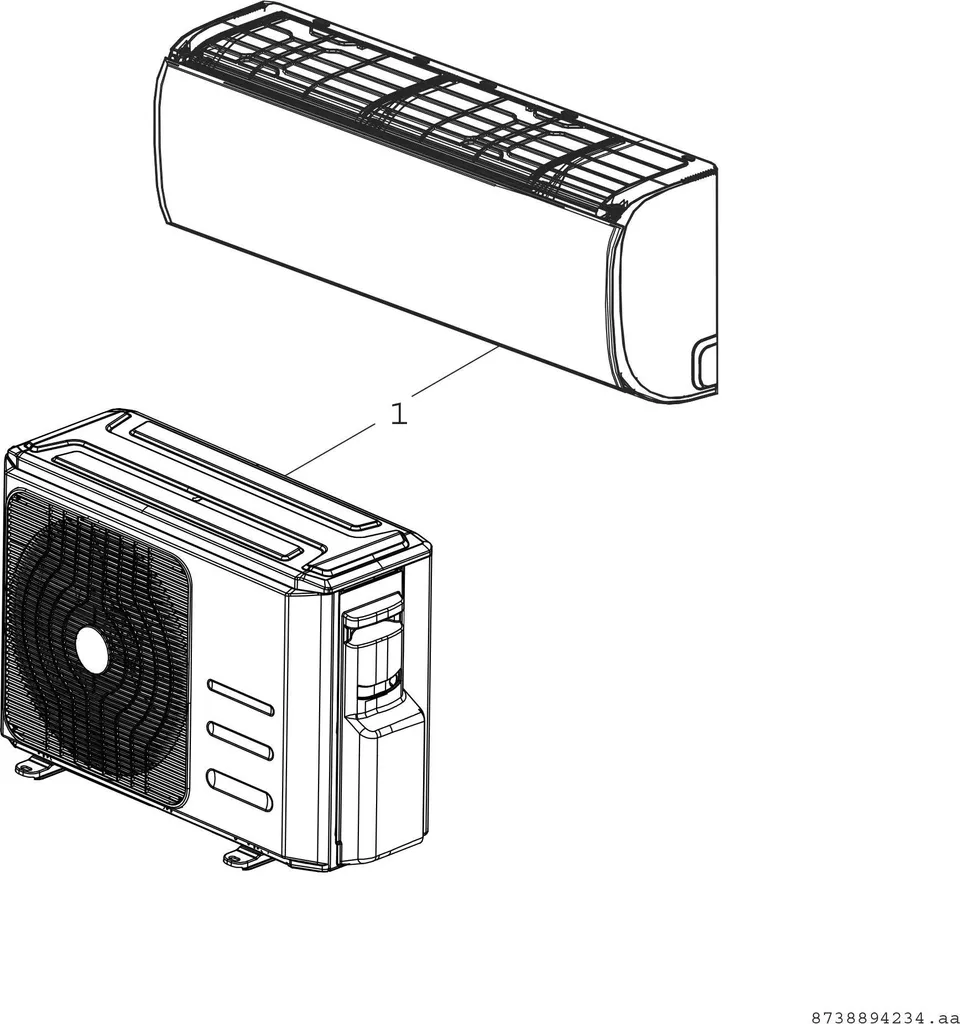 Bosch Climate 3000i CL3000iU W 26 E - Unité intérieure split de 2,6 kW