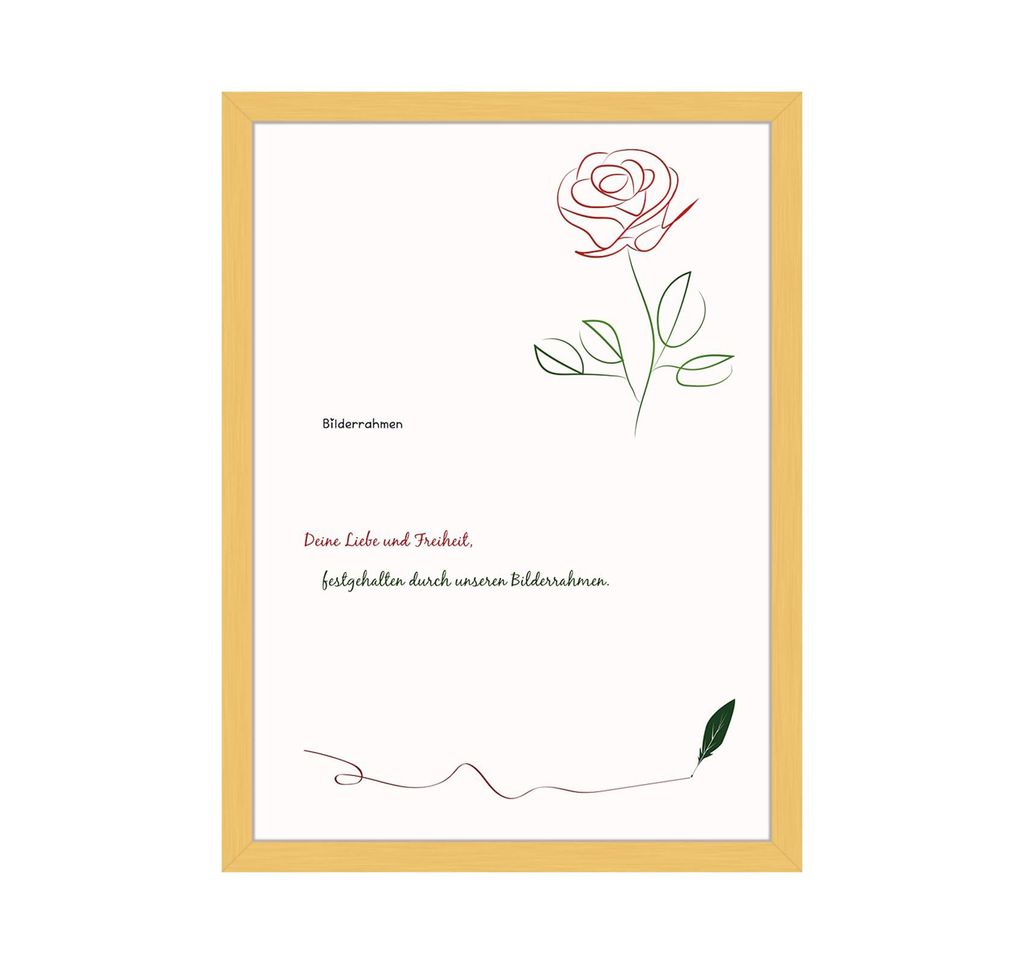 Bilderrahmen 20x30 Aluminium Rahmen Gold Metall-Rahmen mit Plexi-Glas mit Wandrahmen-Tischrahmen für Art&Family&Kinders,Photo Frame für Foto von