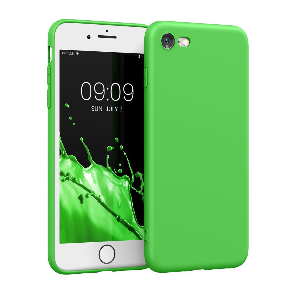 kwmobile Handyhülle kompatibel mit Apple iPhone SE (2022) / iPhone SE (2020) / iPhone 8 / iPhone 7 Hülle - Handy Case aus weichem Silikon in