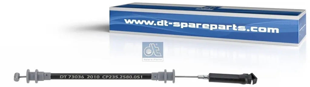 Câble de déverrouillage porte 136 mm DT Spare Parts pour Renault Trucks