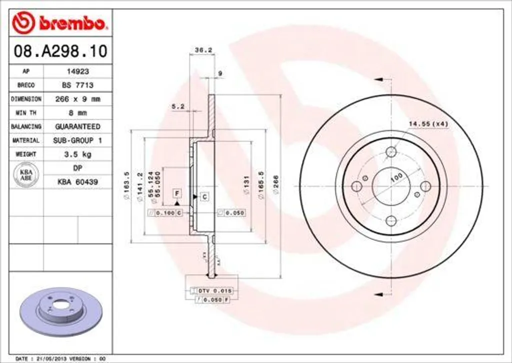 Éliminez les bruits de freinage sur Corolla E11 avec le disque Brembo 08A29810