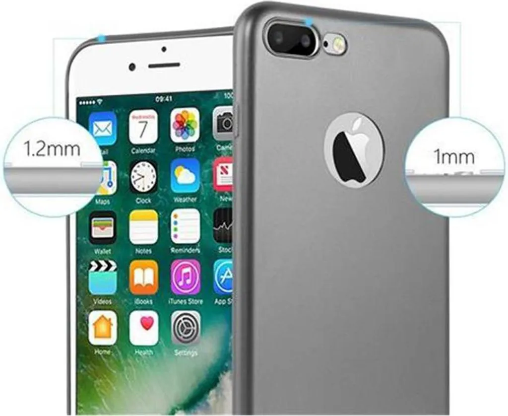 2 Custodie Yoedge Per IPhone 7 Plus / 8 Plus - Cover Morbida TPU Antiurto, Nero E Bianco - 4