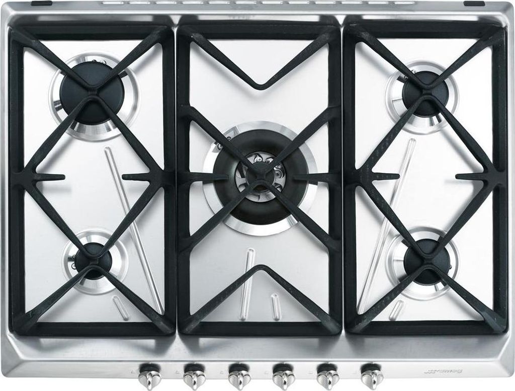Smeg SRV576GH5 Piano Cottura Acciaio Inossidabile Da Immagine del prodotto 