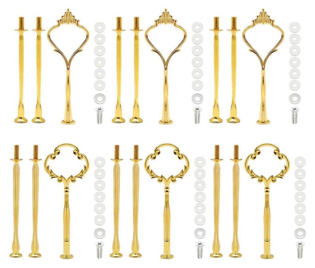 lot de 6 barres métalliques dorées pour présentoirs à Image du produit 