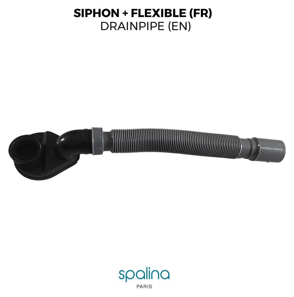 Zubehör  Extra-flacher Siphon + Flexschlauch  80 x8,94 Produktbild 