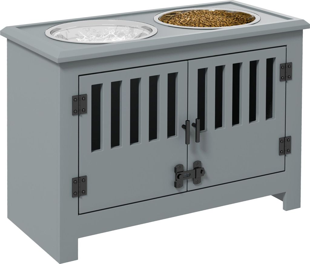 PawHut mangeoire, station d'alimentation surélevée avec Image du produit 