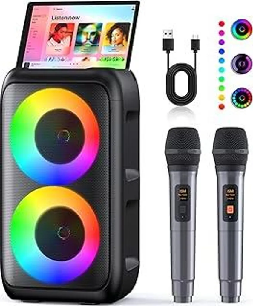 Impianto Karaoke Design 2025 | Audio Premium e 2 Microfoni Wireless