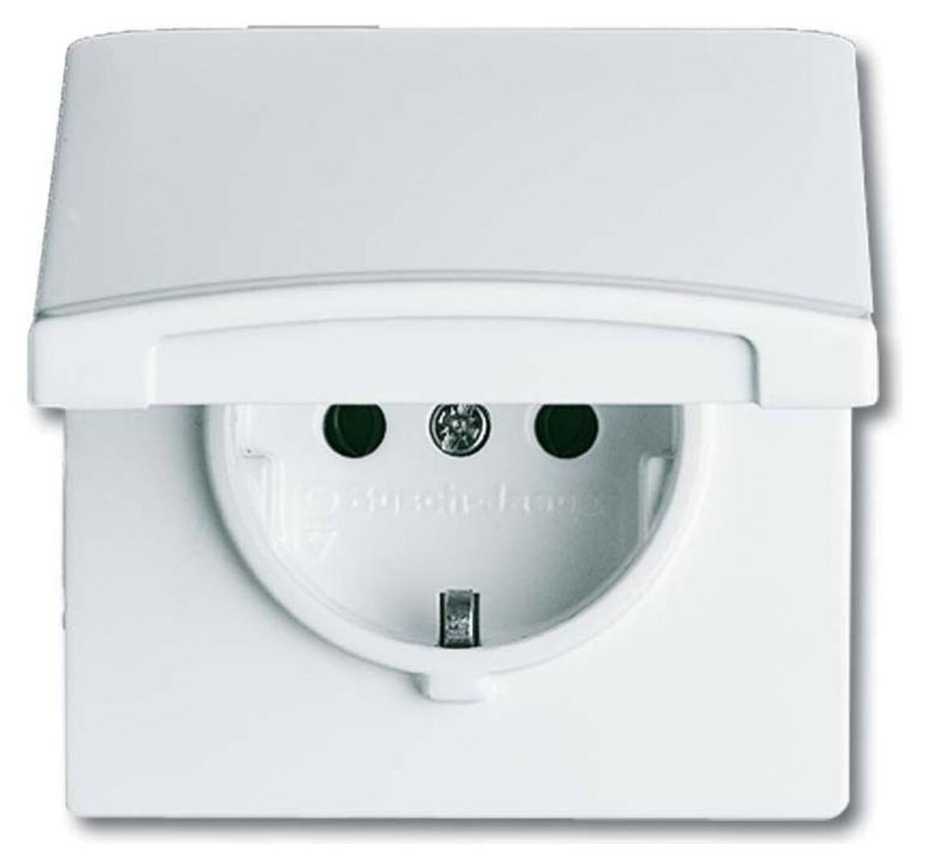 Busch-Jaeger Schuko-Steckdoseneinsatz IP44 weiß 20 Produktbild 
