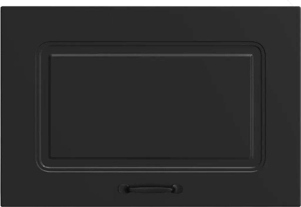 Parete Cucina Kalmar Nera: Mobile Componibile Legno Alta Qualità - 5