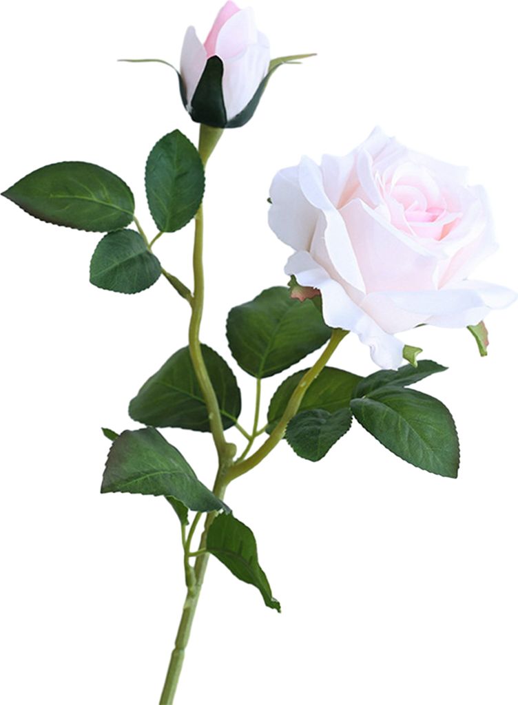 künstliche Rose mit STEM 2 Köpfen Nicht-Ganze ohne Bewässerung Hochzeitsfoto Requisiten realistische wiederverwendbare Kunstblumenzweigs Home De...