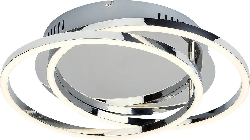 Luminaire Plafonnier Design Ellipse en Chrome 30W Selena pour Intérieur