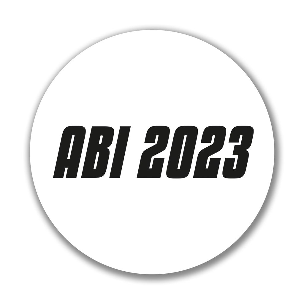 Huuraa Aufkleber ABI 2023 Schriftzug Sticker