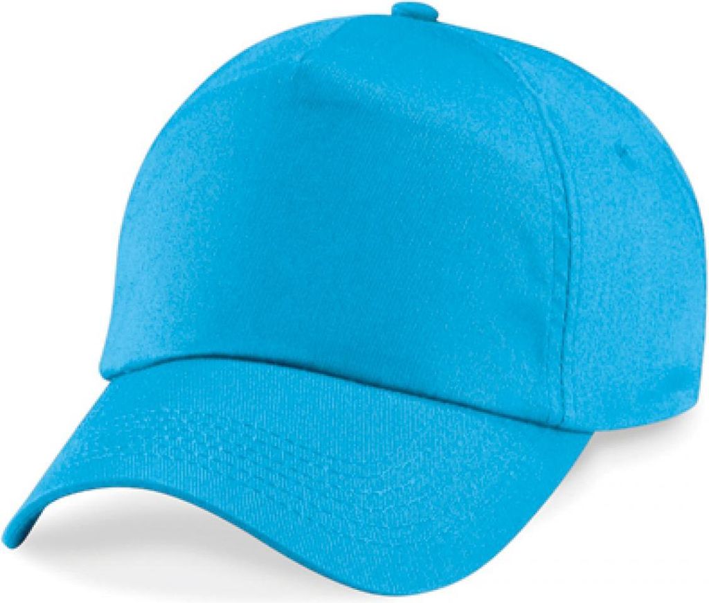 Beechfield B10B | Junior Original 5-Panel Cap / Kappe / Mütze / Hut - Farbe: Surf Blue - Größe: One Size