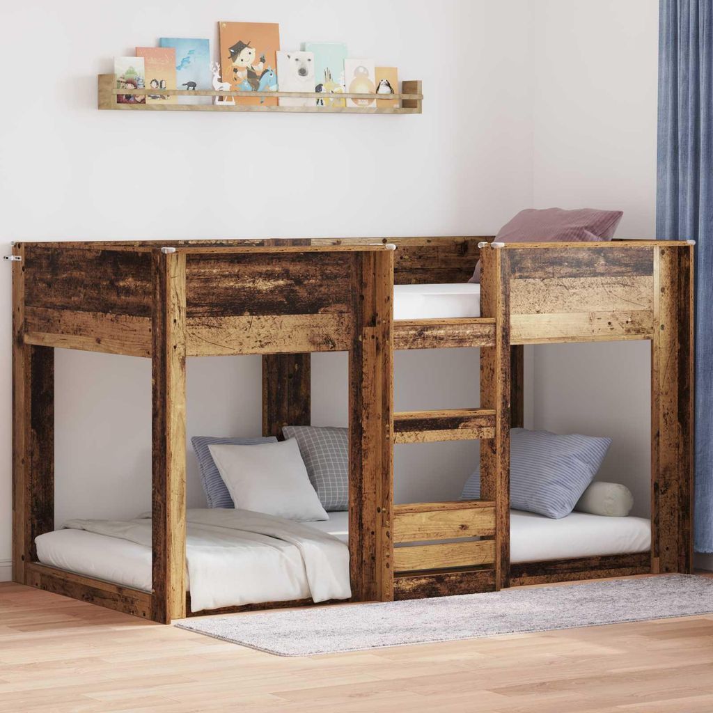 "Schlussverkauf" Einzelbett 1 PLACE - Etagenbett für Kinder Altholz 100x200 cm Holzwerkstoff C1880
