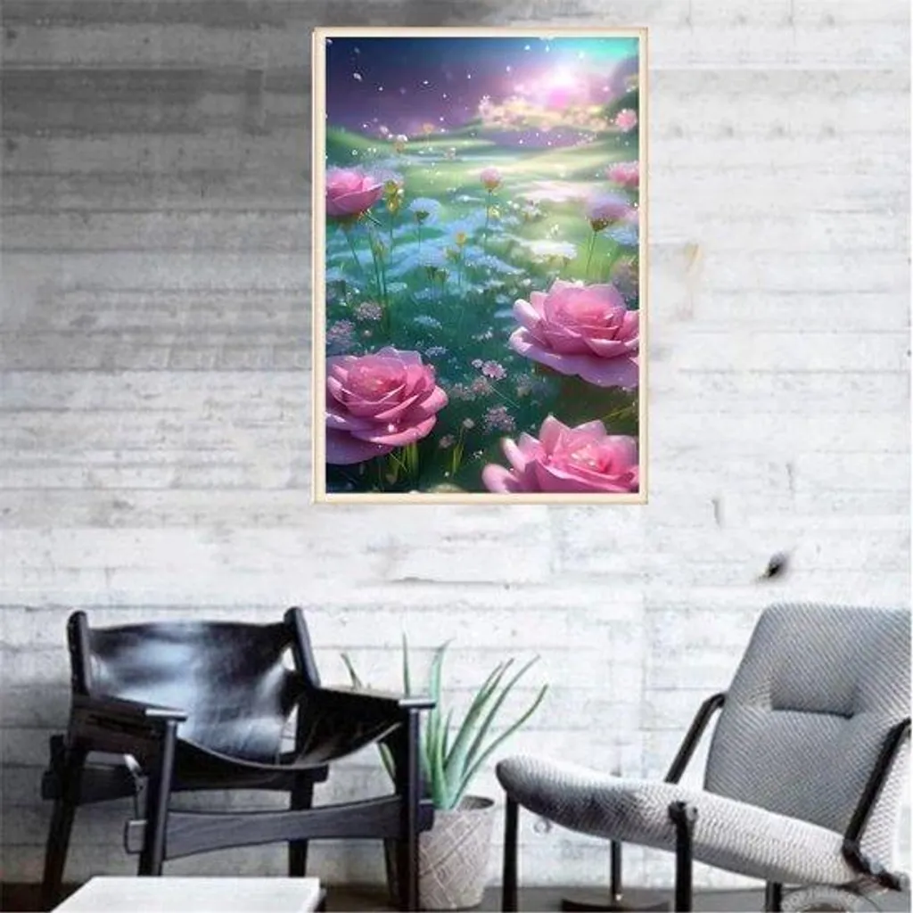 Tableau strass 30 x 30 cm - Solution déco pour murs ternes et vides