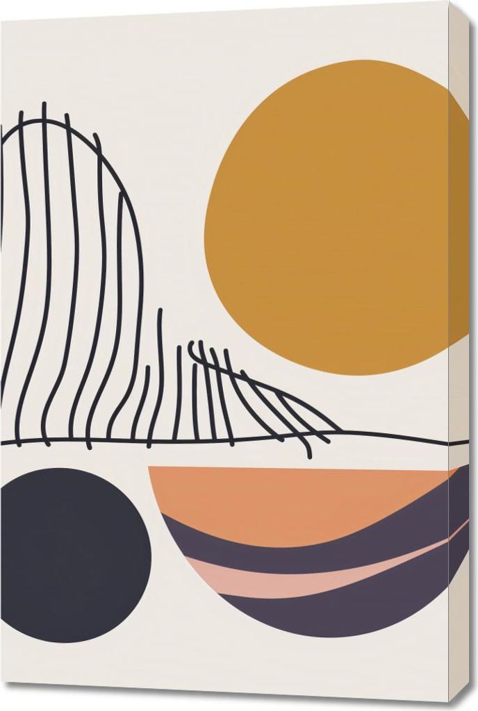 Bild 60x90cm Vollmond der Ausdruckskraft