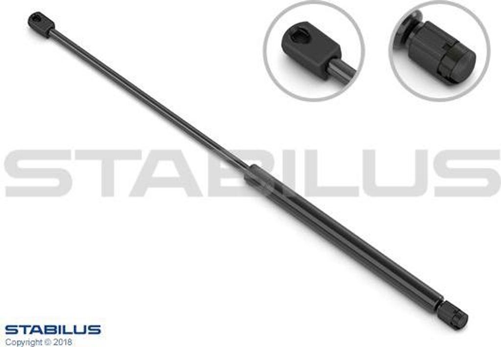 STABILUS Gasfeder Motorhaubendämpfer 384mm für TESLA Model S (5YJS) 370N 600662