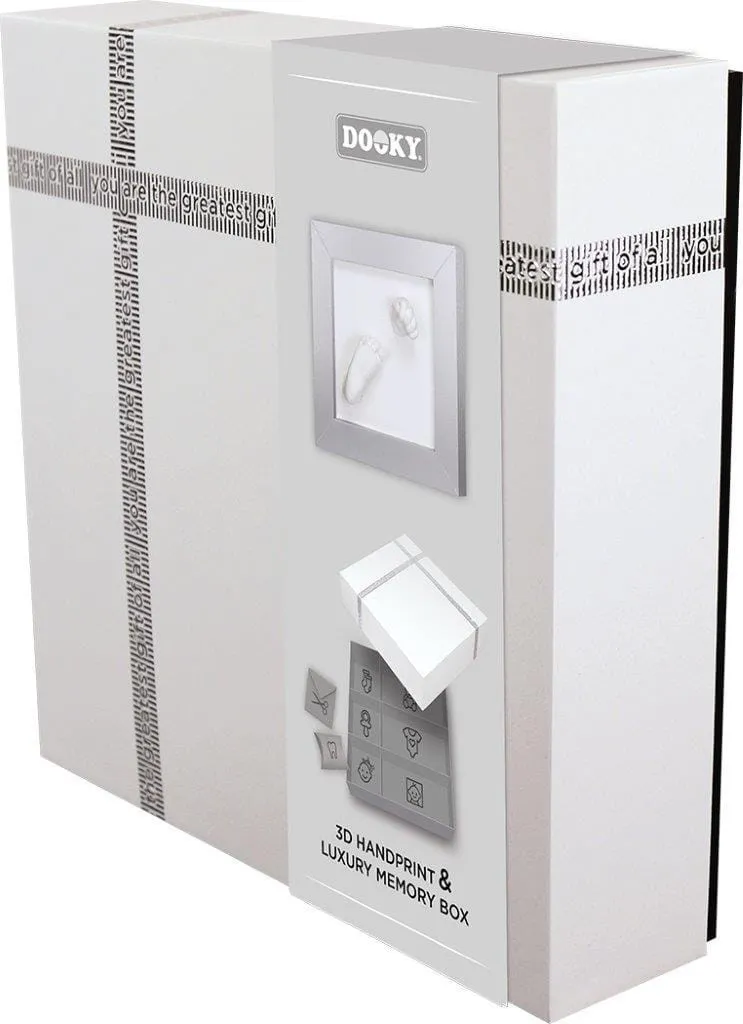 Dooky Handprint 3D Deluxe - Kit de moulage empreinte bébé boîte souvenir - 4