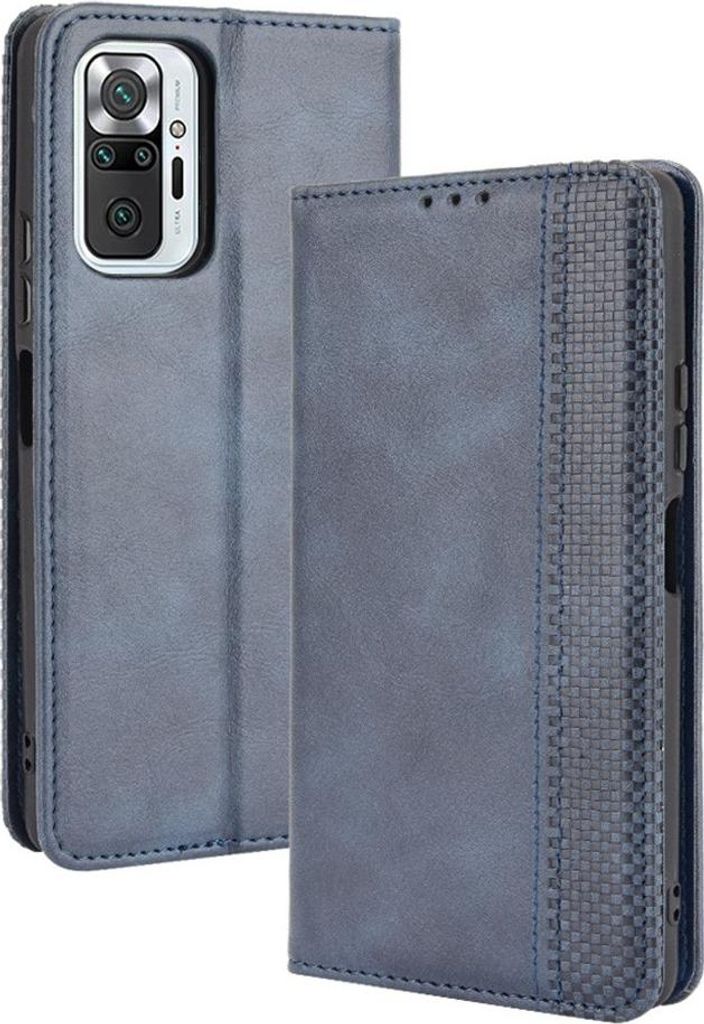 Xiaomi Redmi Note 10 Pro Hülle - Coverup Vintage Style Klapphülle - Blau
