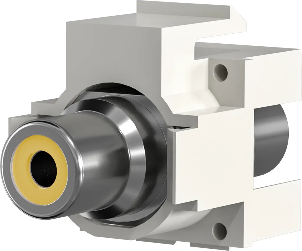 Module Keystone RCA Cinch blanc EFB EB495 pour prise murale et coffret