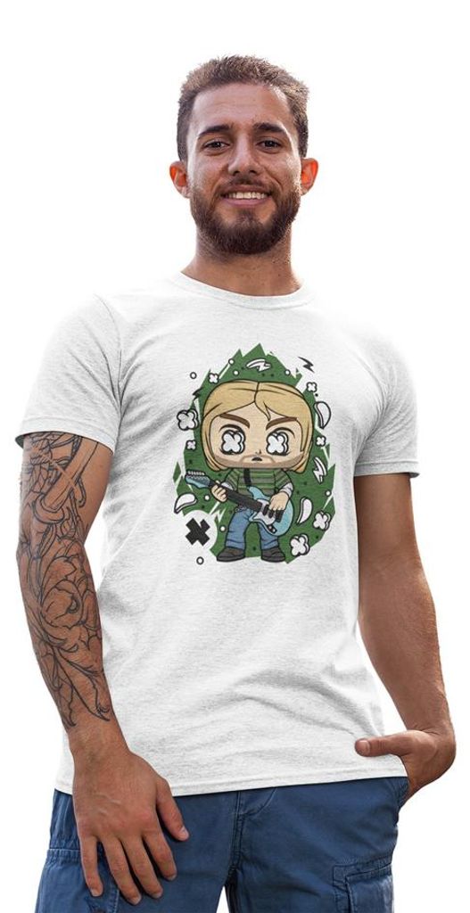 D&B Uni Polo PC00031 Cobain Weiß-Größe 4XL