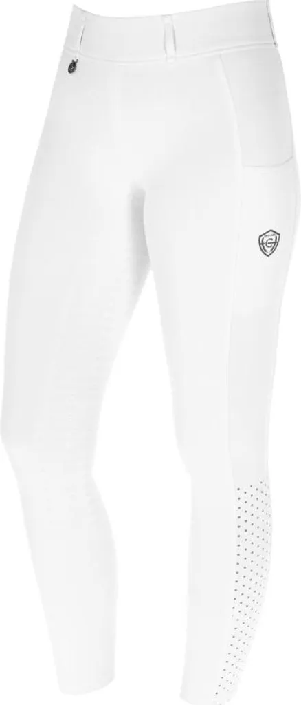 Leggings d'équitation compression Covalliero blanc 164 170 pour enfants