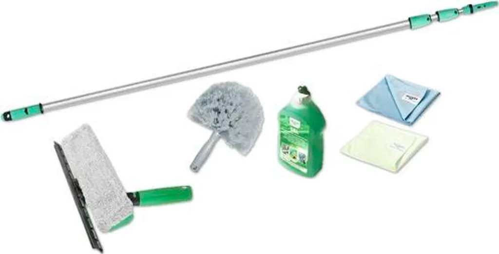 Set de nettoyage complet pour vitres et vérandas avec raclettes de précision - 8