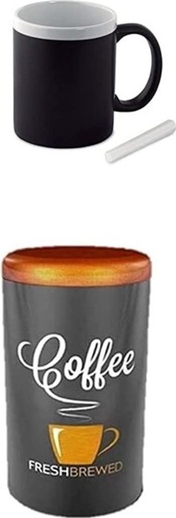 coffee Kaffeedose + beschriftbare Tasse