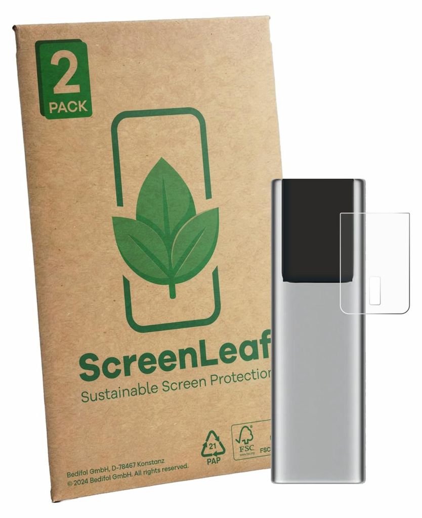 2x ScreenLeaf Schutzfolie für Cuktech 10 nachhaltiger Displayschutz Display Schutz Folie Klar Transparent