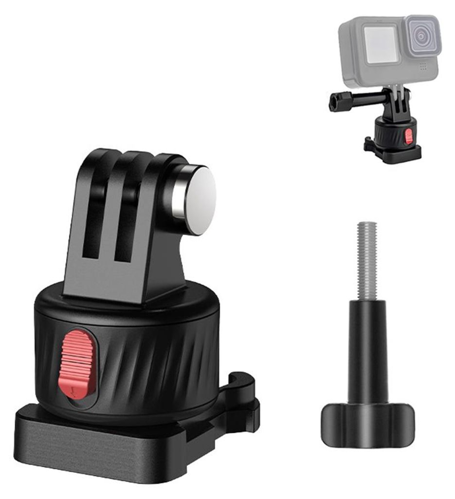 Magnetischer Saugnapf-Adapter, Stativ-Adapter, Schnellwechsel-Basismontage, Action-Kamera-Zubehoer, Schraubenfrei mit Schnellstecker, Magnetfuss, k...