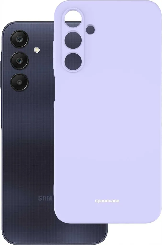 Coque en silicone Galaxy A25 5G SPACECASE Violet - Protection flexible - 3
