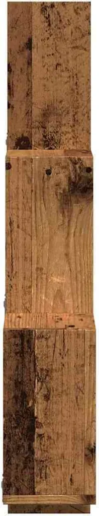 Étagère cube bois ancien 78 cm - Solution pour petits appartements encombrés