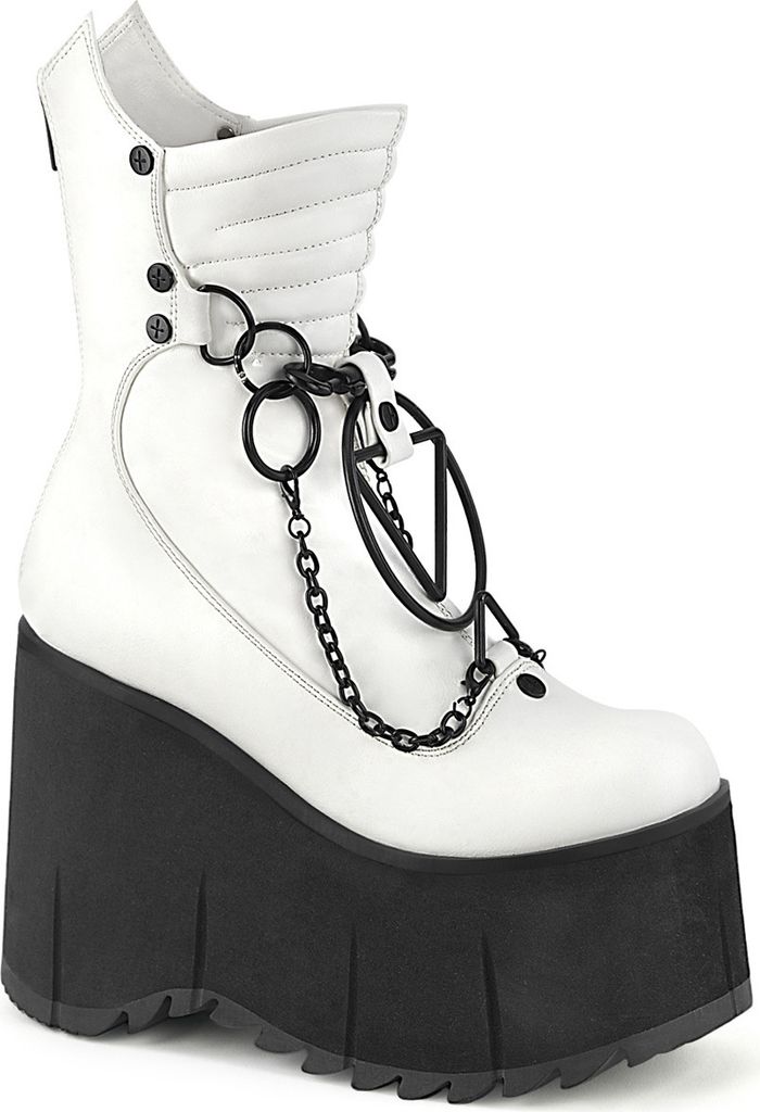 Buty damskie KERA-130 marki DemoniaCult, Biały, EU 40, US Zdjęcie produktu 