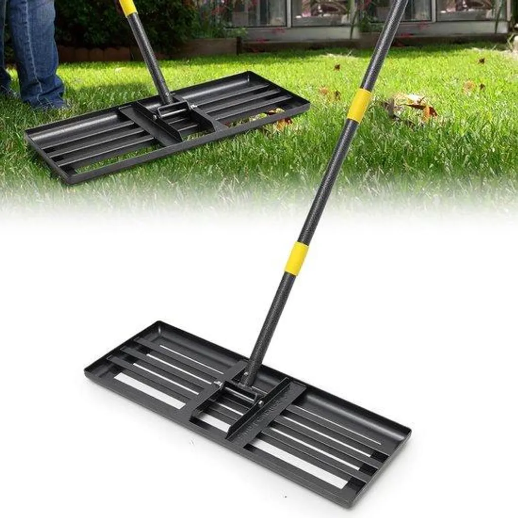 Râteau de jardinage traditionnel 152 cm pour nivellement et ramassage