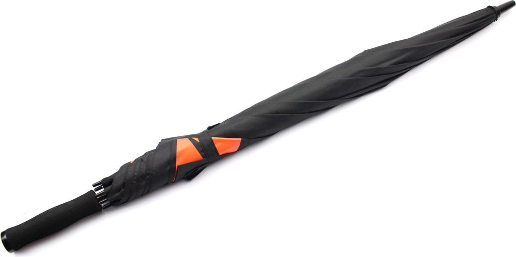 KTM Regenschirm XXL Ø132cm Stockschirm Schwarz mit Logo hochwertig stabil