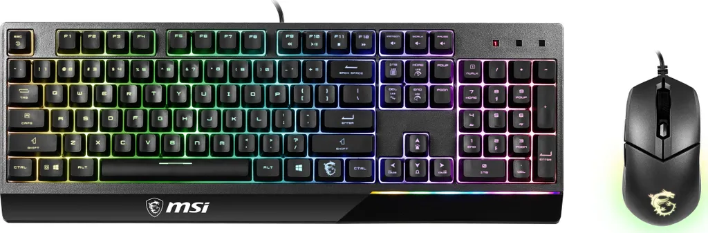 MSI Vigor GK30 Combo Clavier RGB Hydrofuge et Souris 5000 DPI Gaming