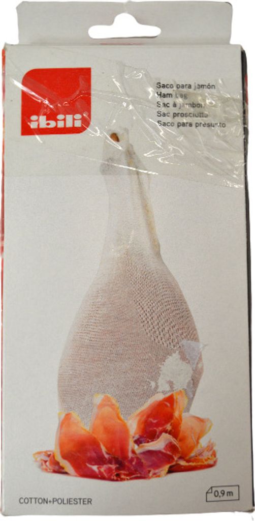 Schinken Sack 90 cm Schinkenhülle, Baumwolle, weiß Beutel Produktbild 