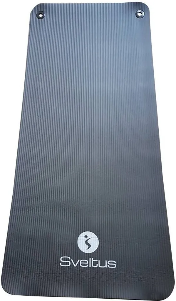 Tapis d'entraînement Sveltus 140x60cm antidérapant et résistant en noir