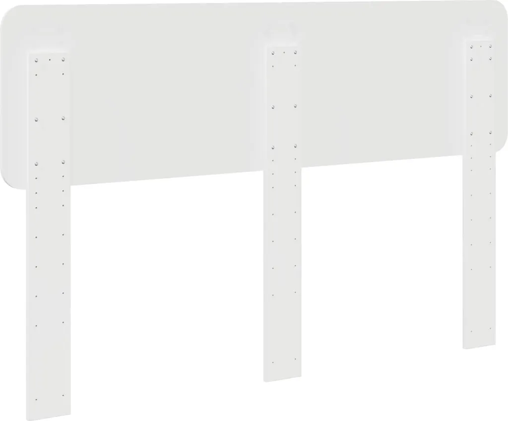 Testata Letto 150 cm Legno Bianco Lucido | Arredo Camera Minimal