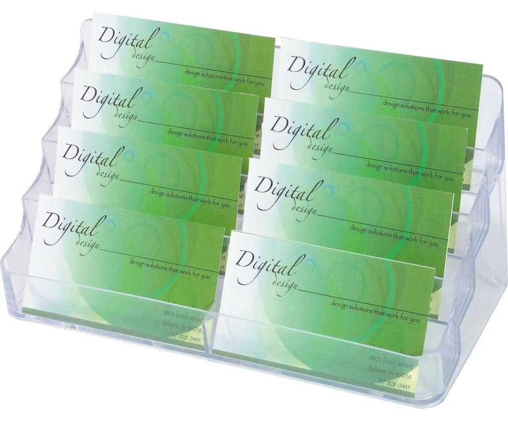 deflecto 70801 deflecto puzdro na vizitky, 8 priehradiek, Obrázok produktu 