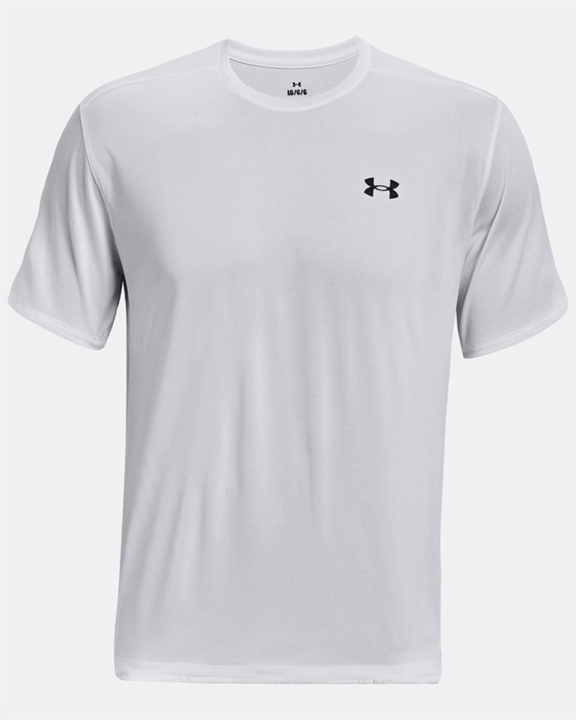 UNDER ARMOUR Tech Vent kurzarm Trainingsshirt Herren 100 - white/black XS