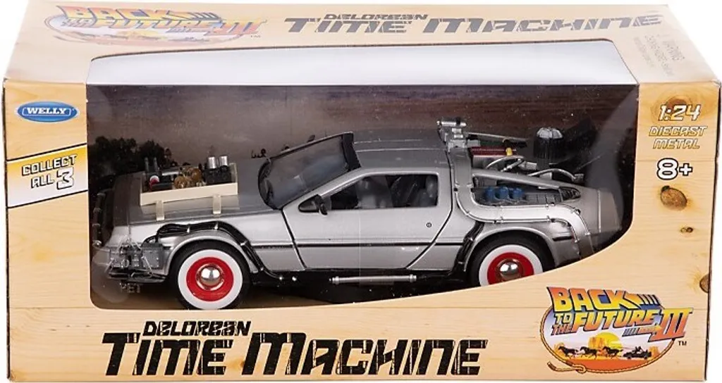 Maquette DeLorean 1:24 Retour vers le futur III pour fan et déco