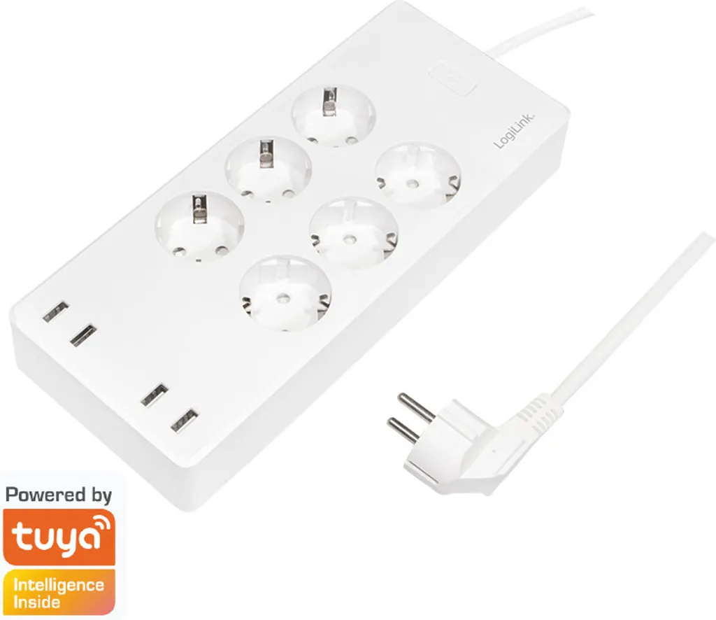 Multiprise Wi-Fi LogiLink SH0105 Idéale pour Bureau et Salon Connecté 10S