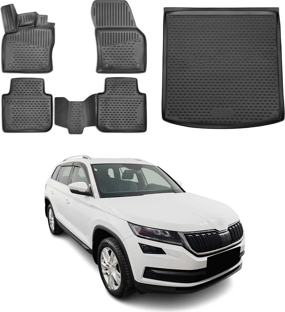 Set di tappetini e rivestimenti per il bagagliaio per Skoda Immagine del prodotto 