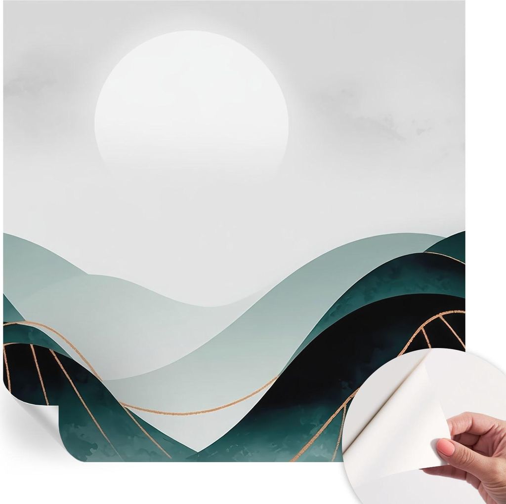 Selbstklebende Wandtapete - Dekorative Tapete für Wohnzimmer - Klebefolie für Wandbilder - Tapetenfolie für Wanddekoration - 250x250 cm - Schein...