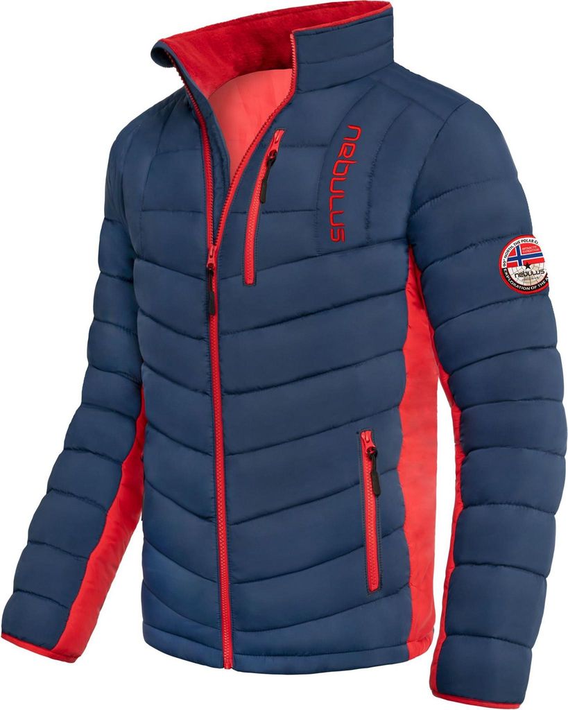 Nebulus Winterjacke GRAFFITY Herren, warme Outdoorjacke, praktische & vielseitige Übergangs- & Winterjacke, P5840 - Herren, navy-rot, 3XL