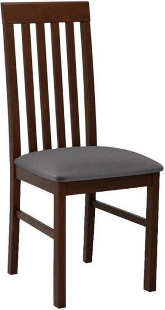MIRJAN24 Stuhl Nilo I, Esszimmerstuhl aus Buchenholz, 43x48x96 cm (Holzfarbe: Nuss, Stofffarbe: Kronos 22)