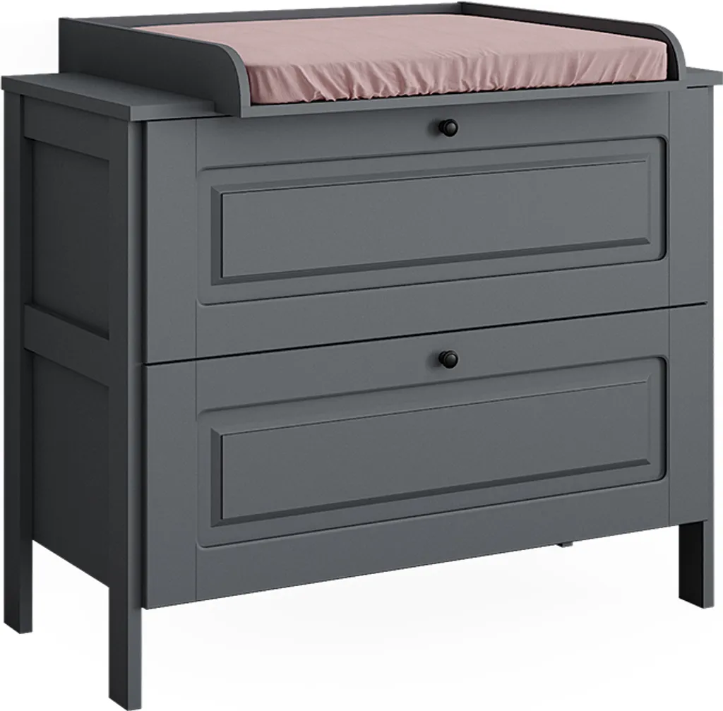 Table à langer avec tiroirs de rangement Vitalispa Ajaton Gris 108cm - 7