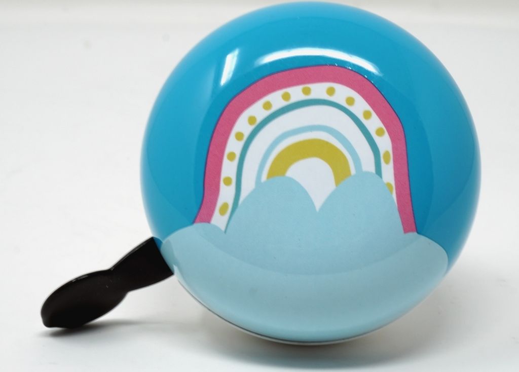 Ding Dong Fahrradklingel Regenbogen Rainbow im klassischem Produktbild 